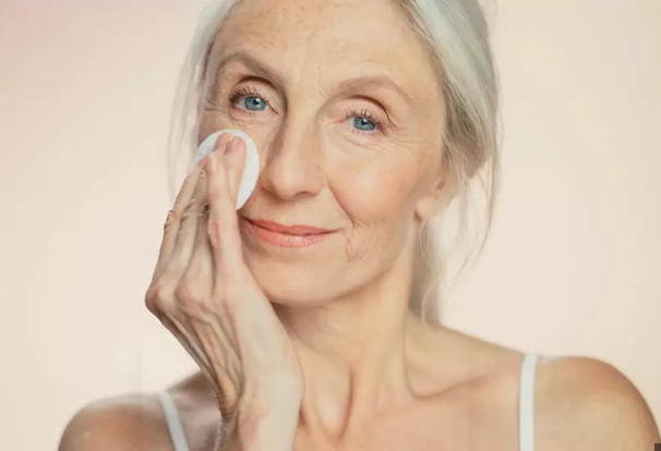 skincare for old woman